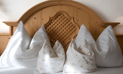 Das Kopfteil vom Bett