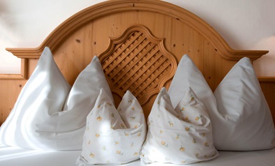 Das Kopfteil vom Bett