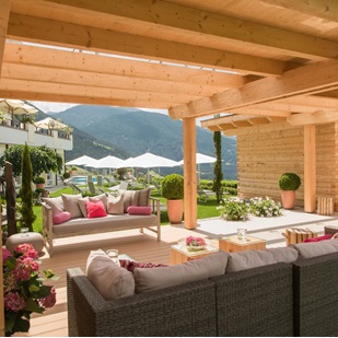 Terrace and garden