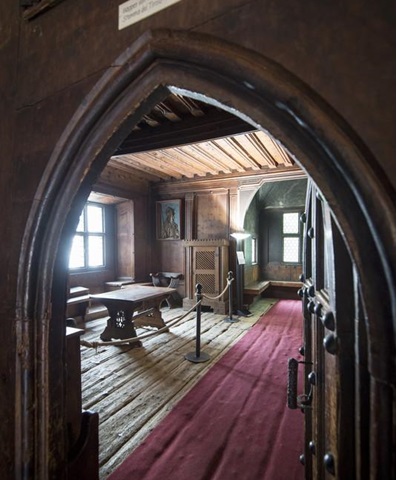 In a historic castle