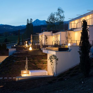 Die Terrasse am Abend